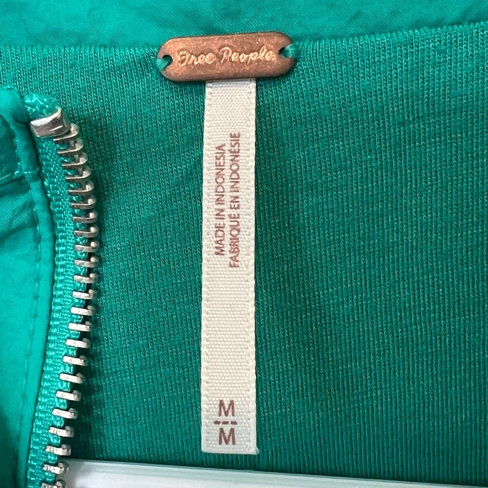 Free People Teal Windbreaker - Medium - Picture 3 of 5